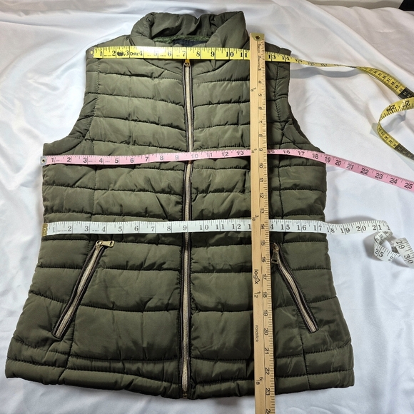 NWOT Special One Premium Collection Olive Green Puffer Vest Jacket For Women M - Picture 6 of 10